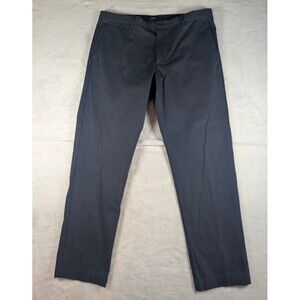 Theory Zaine Witten Pants 36 Blue Slim Fit Stretch Cotton Made Turkey